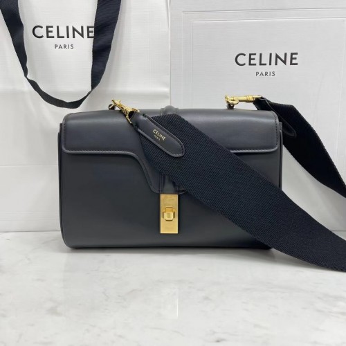 Celine TEEN SOFT 16 IN SMOOTH CALFKINS 196853 černé