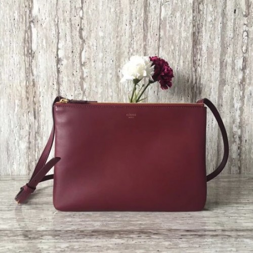 Celine Trio Crossbody kabelka přes rameno C55421 vínová