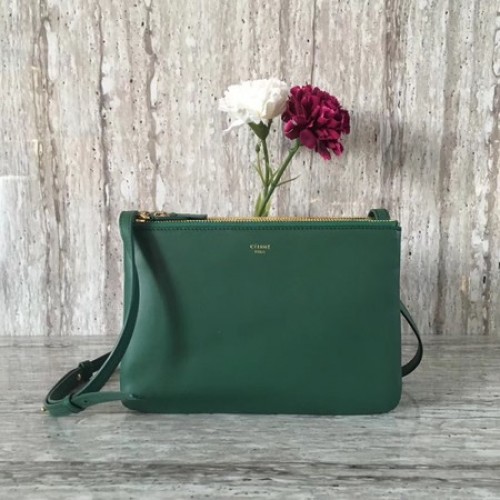 Celine mini trio crossbody kabelka přes rameno C55420 zelená