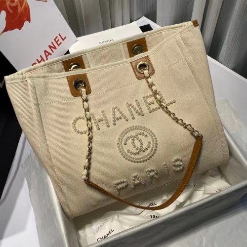 Nákupní taška Chanel 19SS A67001 krémová