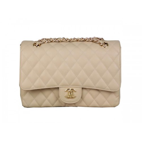 Chanel 2.55 Series Classic Flap Bag 1112 Meruňkový vzor Cannage Originální kůže Zlatá