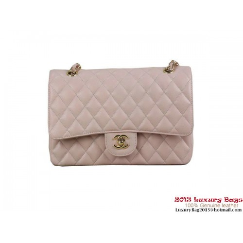 Chanel 2.55 Series Classic Flap Bag Original Cannage Patterns Leather Pink