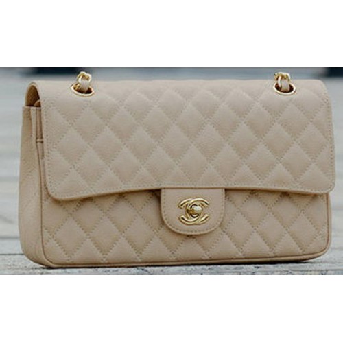 Kabelka Chanel 2.55 Series Flap s meruňkovým vzorem Cannage A1112 zlatá