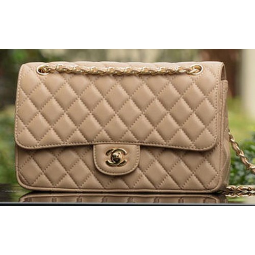 Chanel 2.55 Series Flap Bag Meruňková ovčí kůže A1112 Zlatá