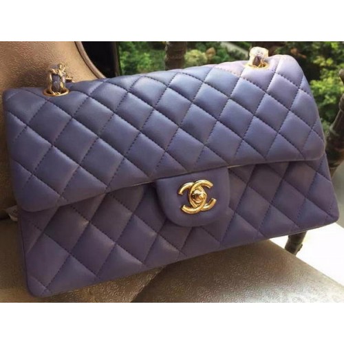 Kabelka Chanel 2.55 Series Flap Bag Lavender Original Leather A01112 Gold