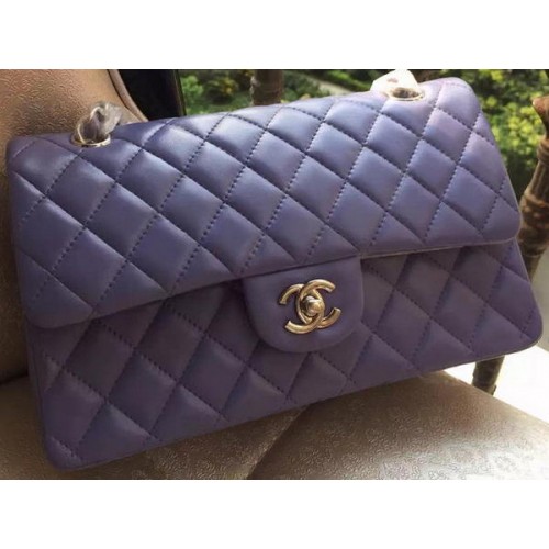 Kabelka Chanel 2.55 Series Flap Bag Lavender Original Leather A01112 Stříbrná
