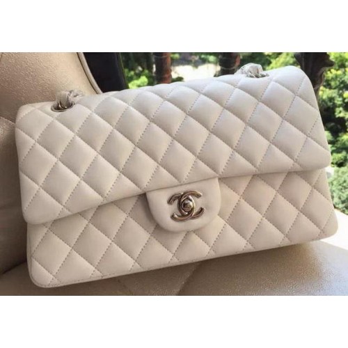 Kabelka Chanel 2.55 Series Flap Bag Original Lambskin Leather A1112 White