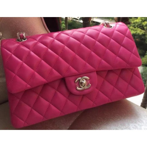Kabelka Chanel 2.55 Series Flap Bag ROse Original Leather A01112 Stříbrná