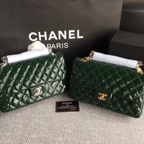 Kabelky Chanel 2.55 Series Flap Original Leather A1112 Green