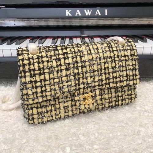 Chanel KLASICKÁ KABELKA A01112 zelenozlatá