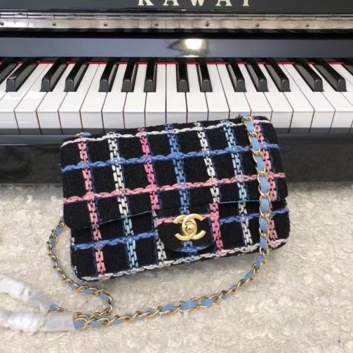 Chanel KLASICKÁ KABELKA A01116 černozlatá