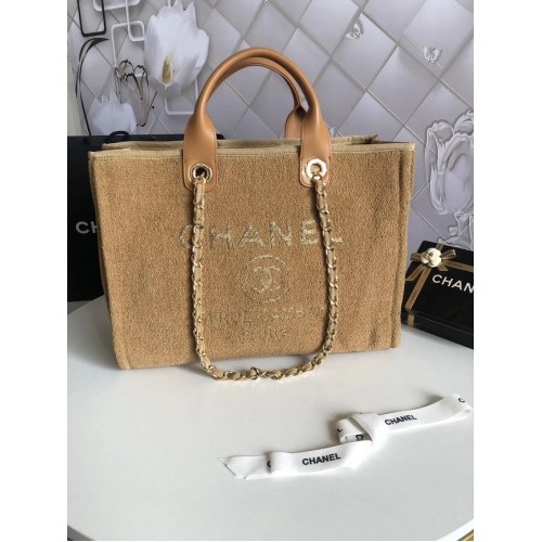Nákupní taška přes rameno Chanel Canvas 66941 žlutá