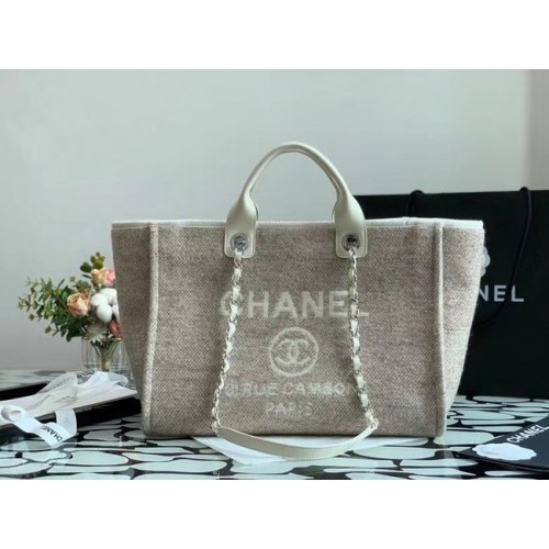 Nákupní taška Chanel Canvas Tote B66941 krémová