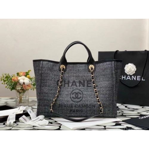 Nákupní taška Chanel Canvas Tote B66941 černá