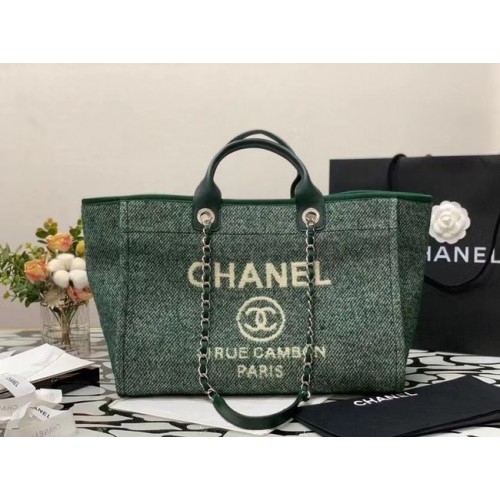 Nákupní taška Chanel Canvas Tote B66941 zelená