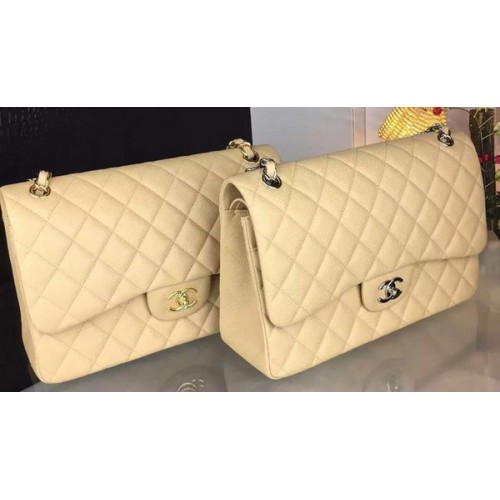 Chanel Klasická klopová kabelka Original Cannage Patterns A1119 Meruňková
