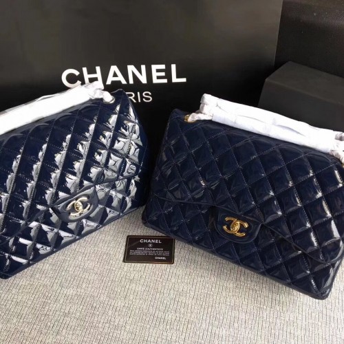 Klasická kožená kabelka Chanel A1113 Royal