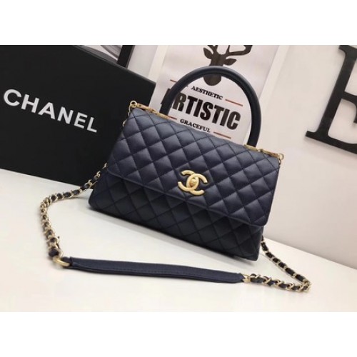 Chanel Klasická kabelka s horním uchem Royal Original Leather A92991 zlatá