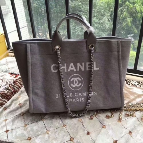 Kabelka Chanel Deauville Tote Original Canvas Leather A68047-11