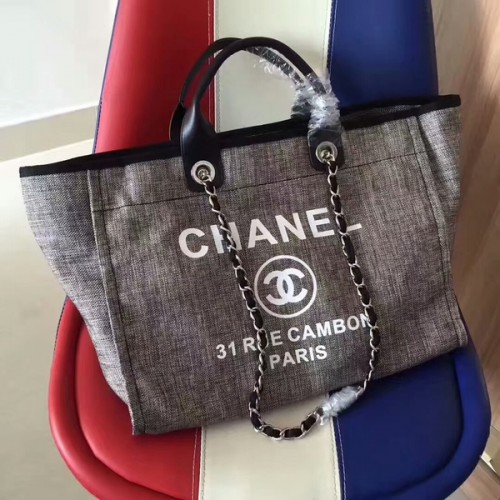 Kabelka Chanel Deauville Tote Original Canvas Leather A68047-3