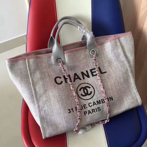 Kabelka Chanel Deauville Tote Original Canvas Leather A68047-4