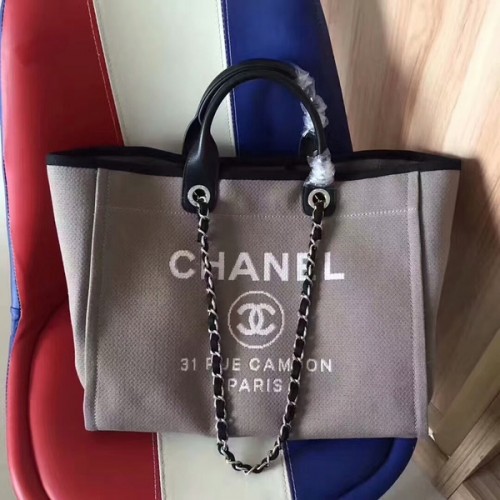 Kabelka Chanel Deauville Tote Original Canvas Leather A68047-9
