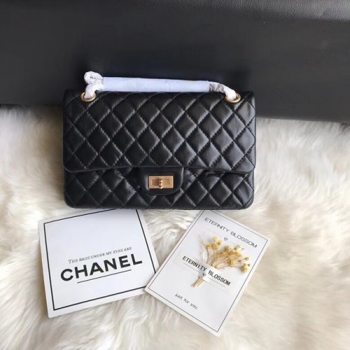 Řetízek Chanel Flap Original Cowhide Leather 30225 z černého zlata