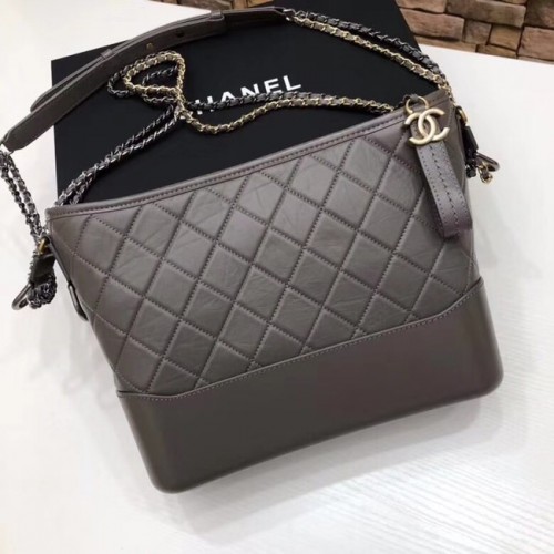 Chanel GABRIELLE Originální kabelka přes rameno A93842 šedá