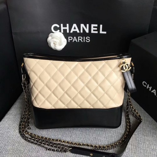 Chanel Gabrielle Kabelka přes rameno Originální Telecí Kůže A93842 Camel
