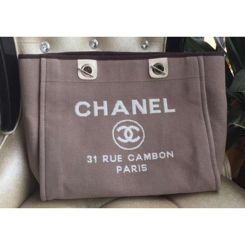 Nákupní taška Chanel Medium Canvas Tote A1679M šedá
