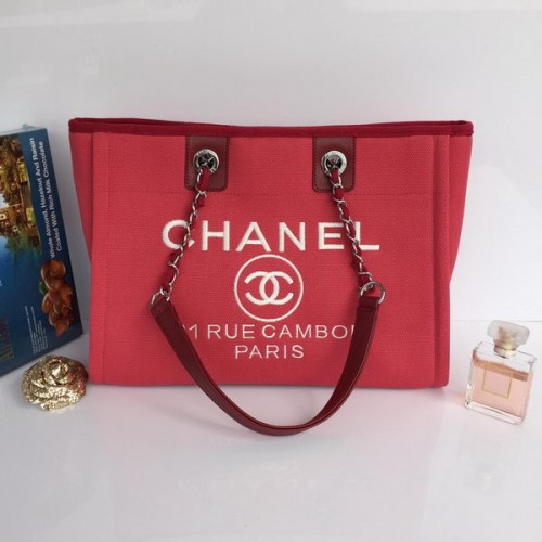 Nákupní taška Chanel Medium Canvas Tote A68045 Růžová