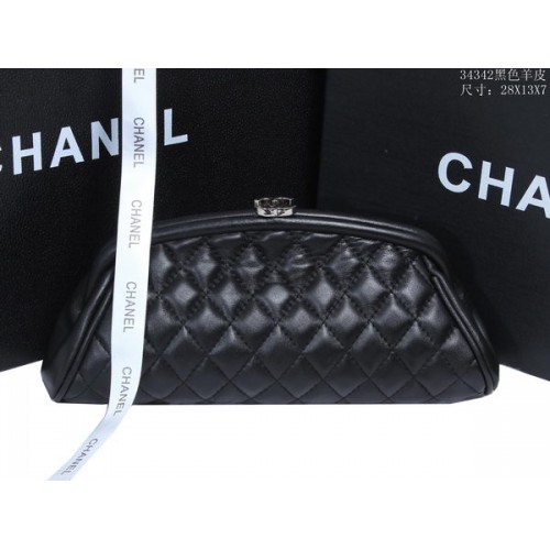 Chanel Mini psací kabelka z ovčí kůže A34342 černá