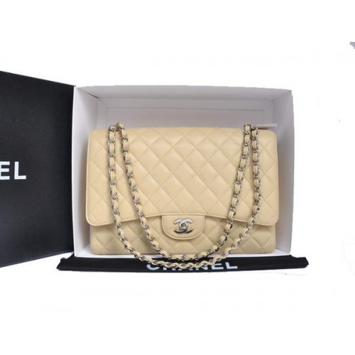 Chanel Original Caviar Leather Jumbo Flap Bag A47600 Meruňková