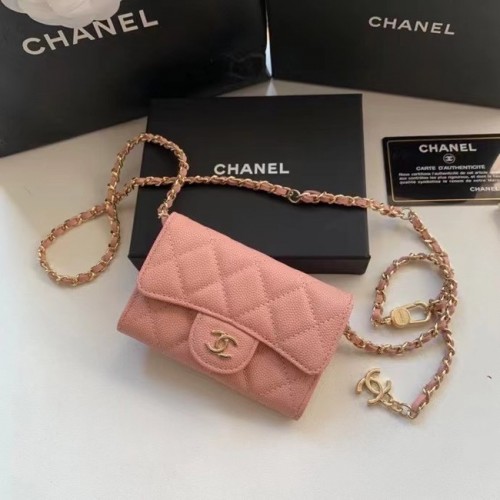 Chanel Original Grained Calfskin Pocket 81081 růžová