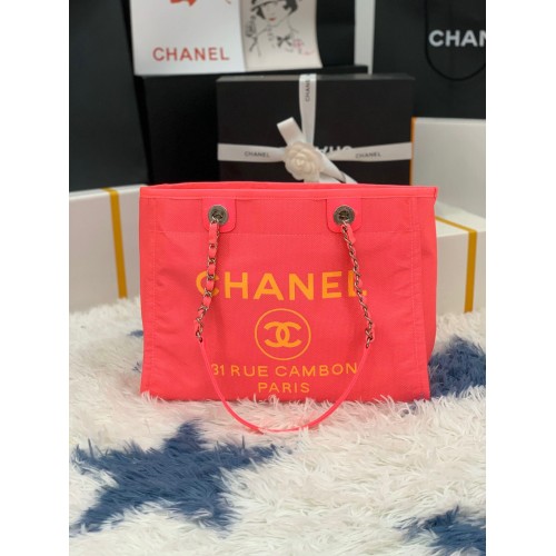 Chanel Original Medium Nákupní Taška 67001 Růžová