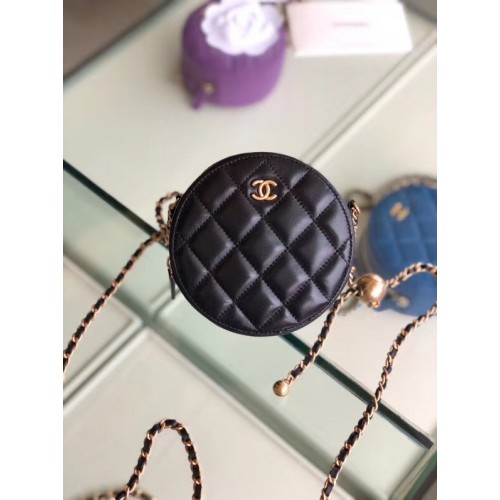 Chanel Original mini kabelka z ovčí kůže AS1449 černá