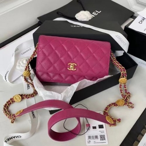 Chanel MALÁ KLOPOVÁ KABELKA AP2840 růžová