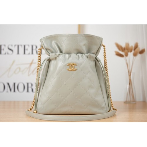 Chanel MALÁ JEHNĚČÍ KOŽENÁ TAŠKA AS2986 šedá