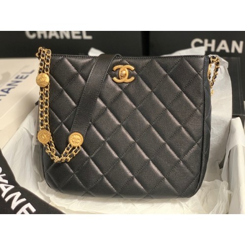 Chanel MALÁ NÁKUPNÍ TAŠKA AS3400 černá