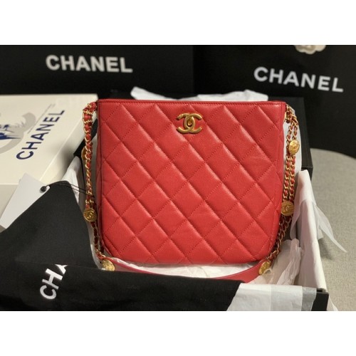 Chanel MALÁ NÁKUPNÍ TAŠKA AS3400 červená