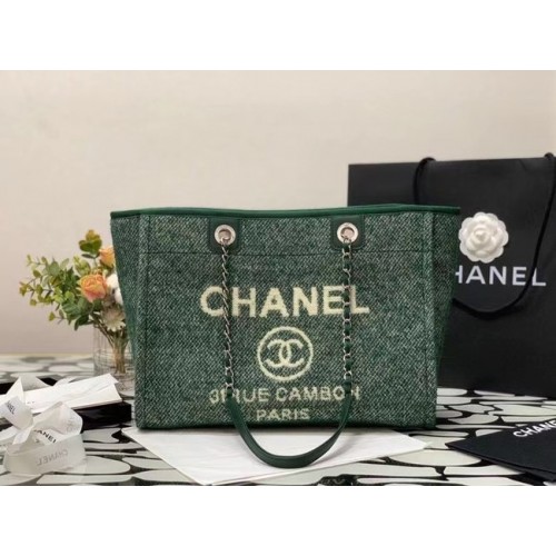 Nákupní taška Chanel MM A67001 zelená