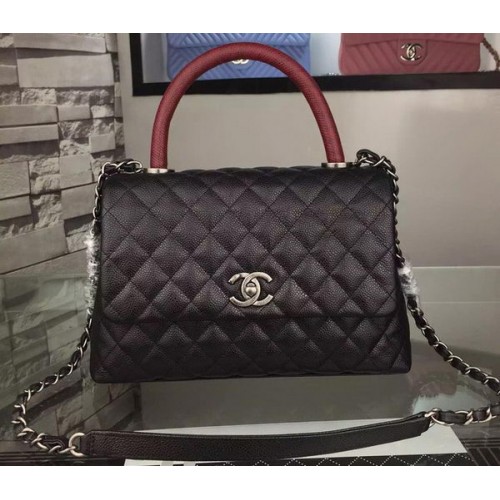 Kabelka Chanel přes rameno Original Caviar Leather A7780 černá