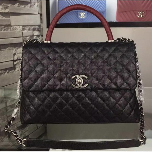 Kabelka Chanel přes rameno Original Caviar Leather A7781 černá