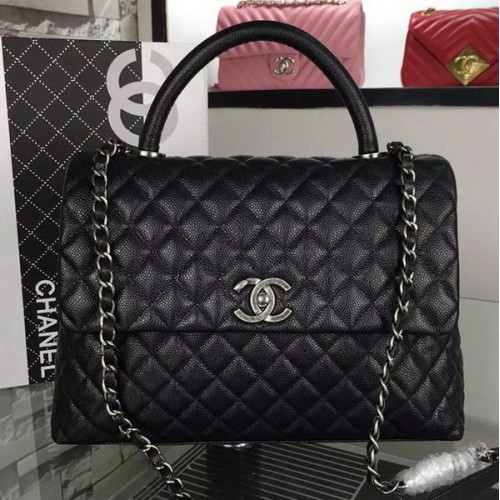 Kabelka Chanel přes rameno Original Caviar Leather A7782 černá