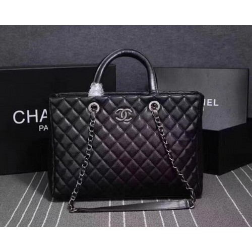 Kožená taška Chanel Tote CHA3625 černá