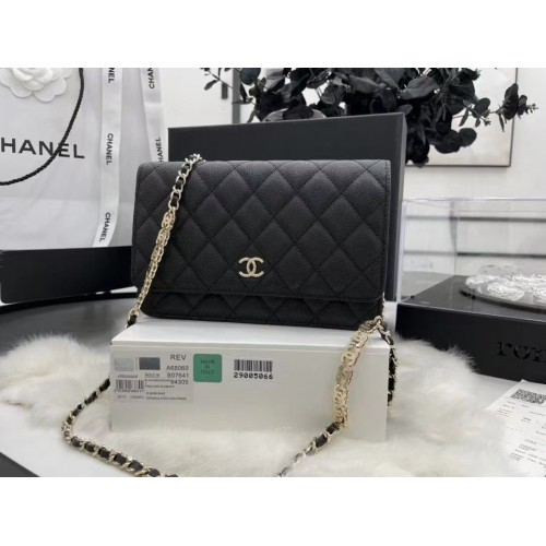 Chanel WOC Original Caviar Leather Flap kabelka CC33815 černá