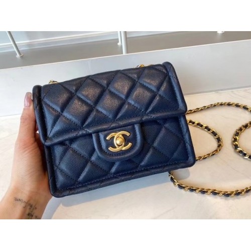 Kabelka Chanel crossbody AS2356 královská modrá