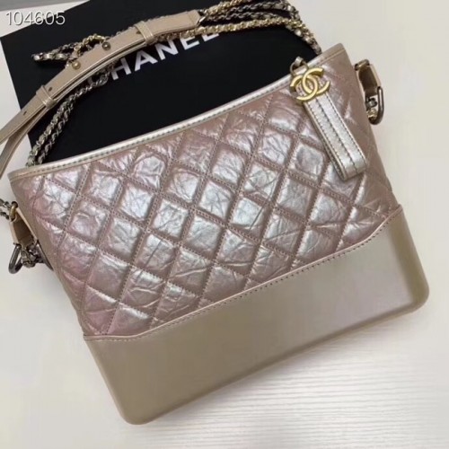 Kabelka Chanel Gabrielle hobo A93824 tmavě růžová