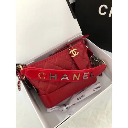 Malá hobo kabelka Chanel Gabrielle AS0865 červená