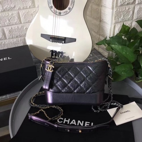 Malá hobo kabelka Chanel Gabrielle B91810 světle černá